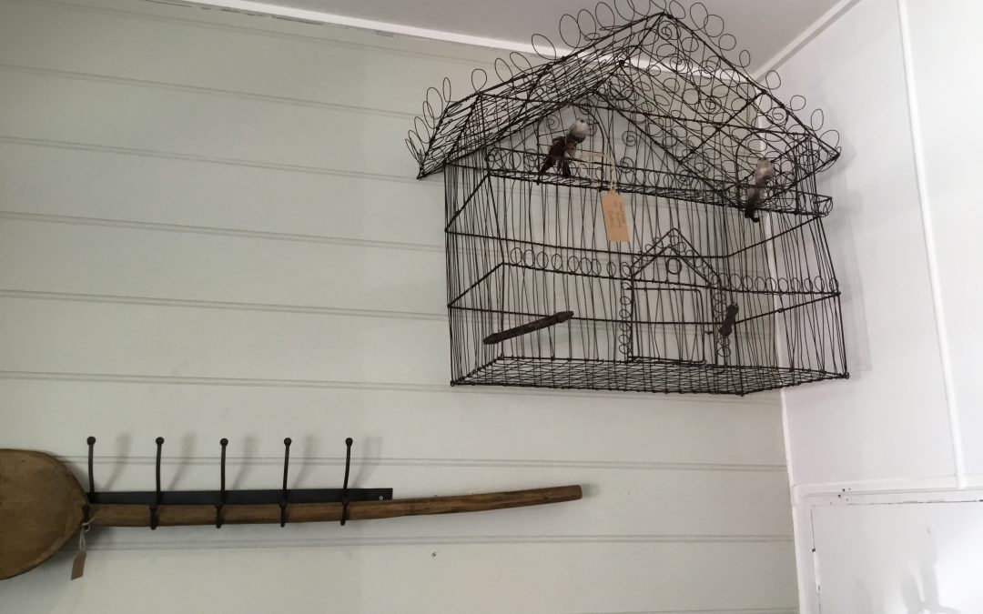 Handwoven Wire Bird Cage $495