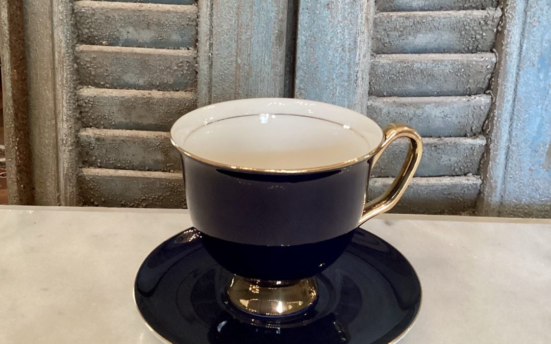 Luxurious Navy Cup & Saucer $79.95