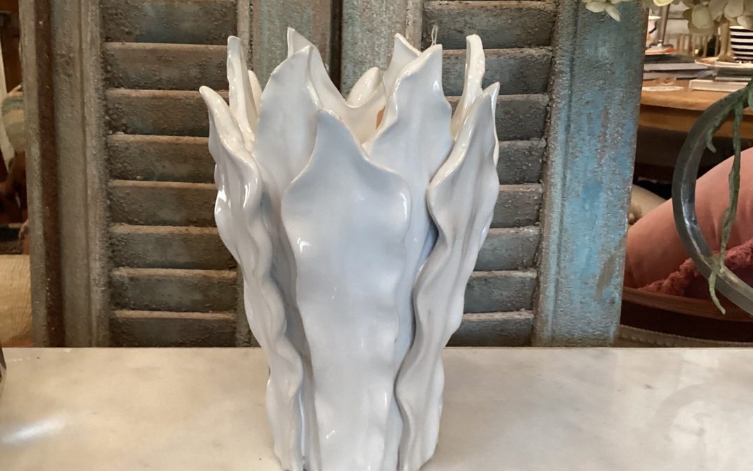 White Leaf Vase  $79.95