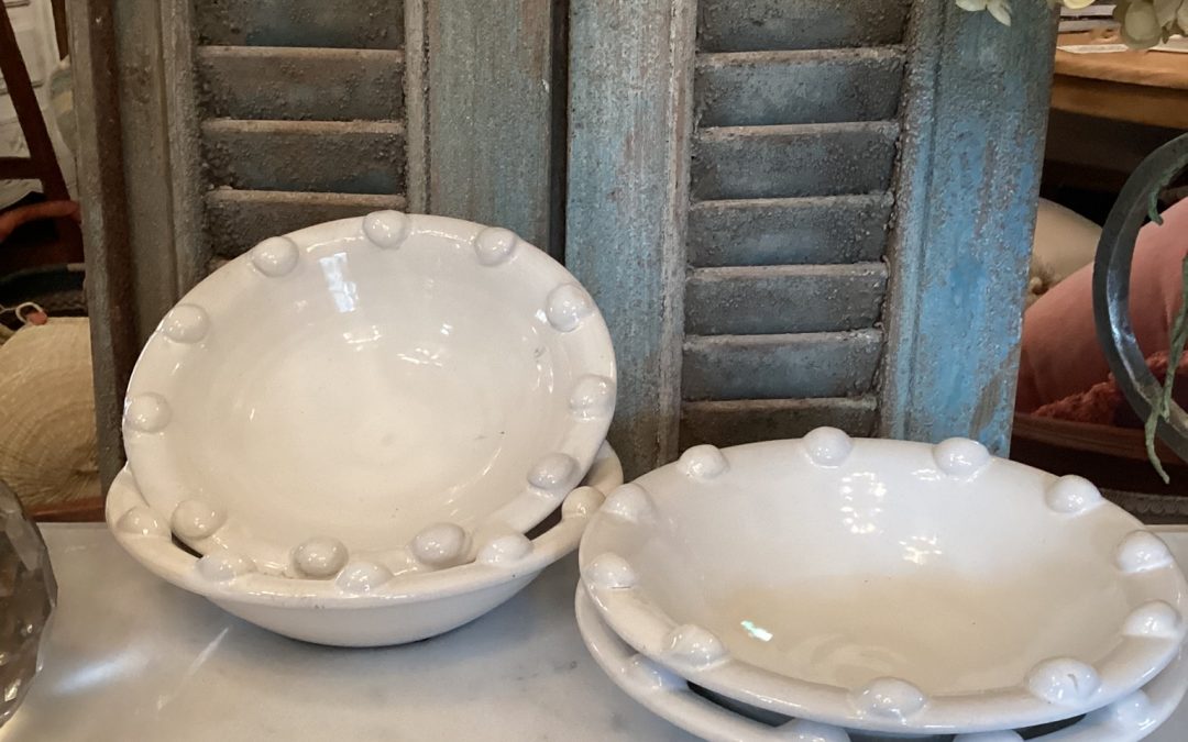 White Bauble Edge Bowl $32.95 ea