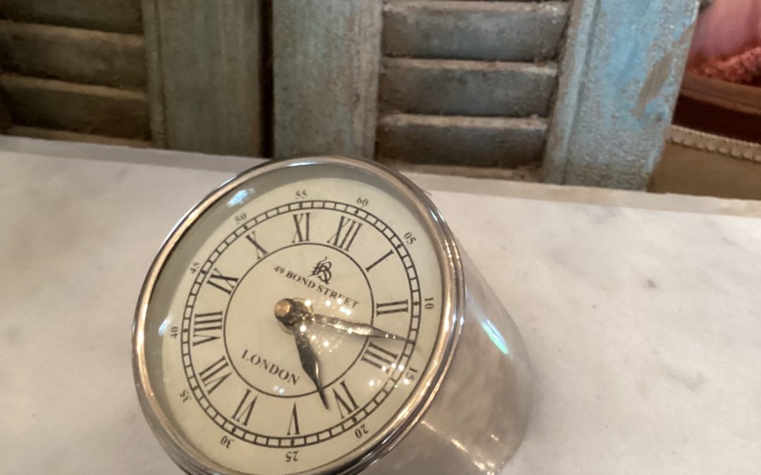 Nickel Desk Clock $55.95