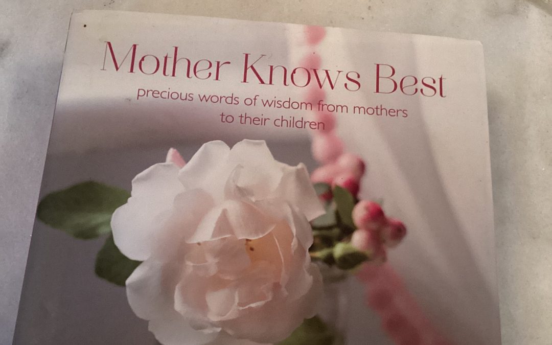 Mother Knows Best Book $16.95