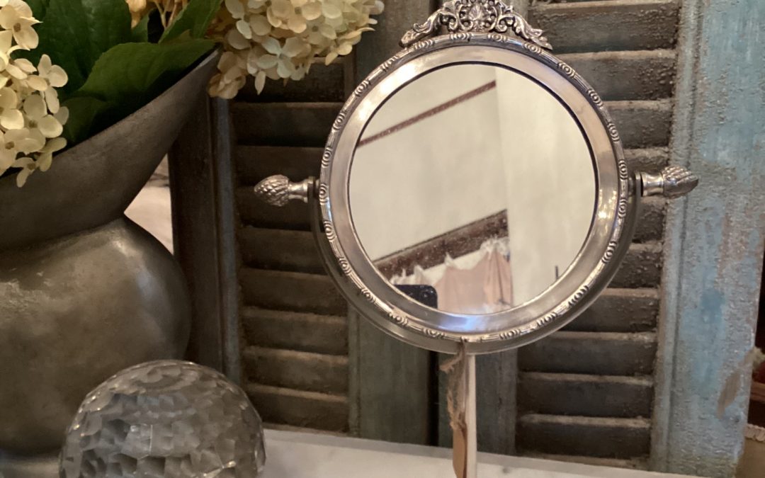 Nickel Dressing Table  Mirror  $169.95 (Sold)