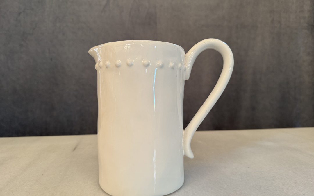 Tall White Jug $34.95