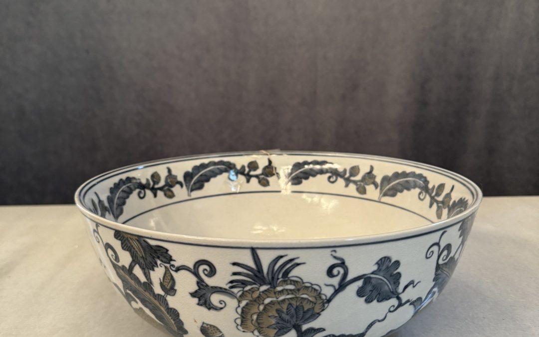 Porcelain Blue Print Bowl $129.95