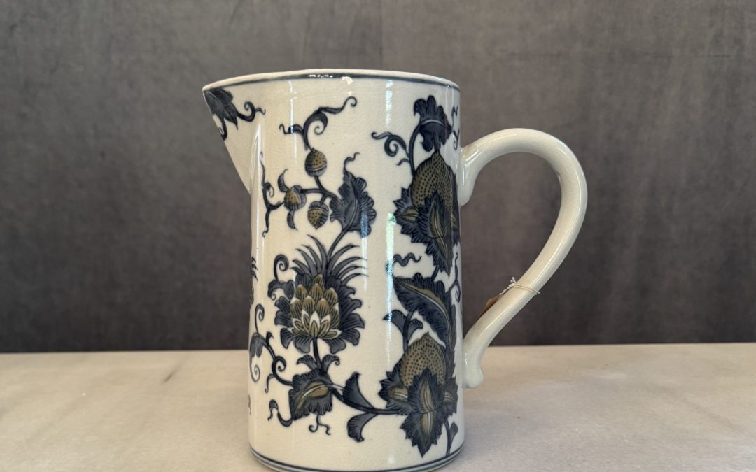 Porcelain Blue Print Jug $69.95