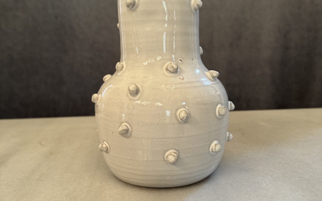 Heavy Spotted Bauble Vase $54.95