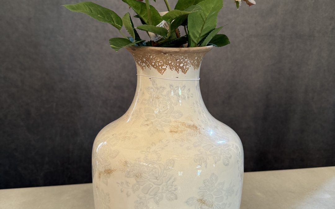 Large Self Print Vase $120